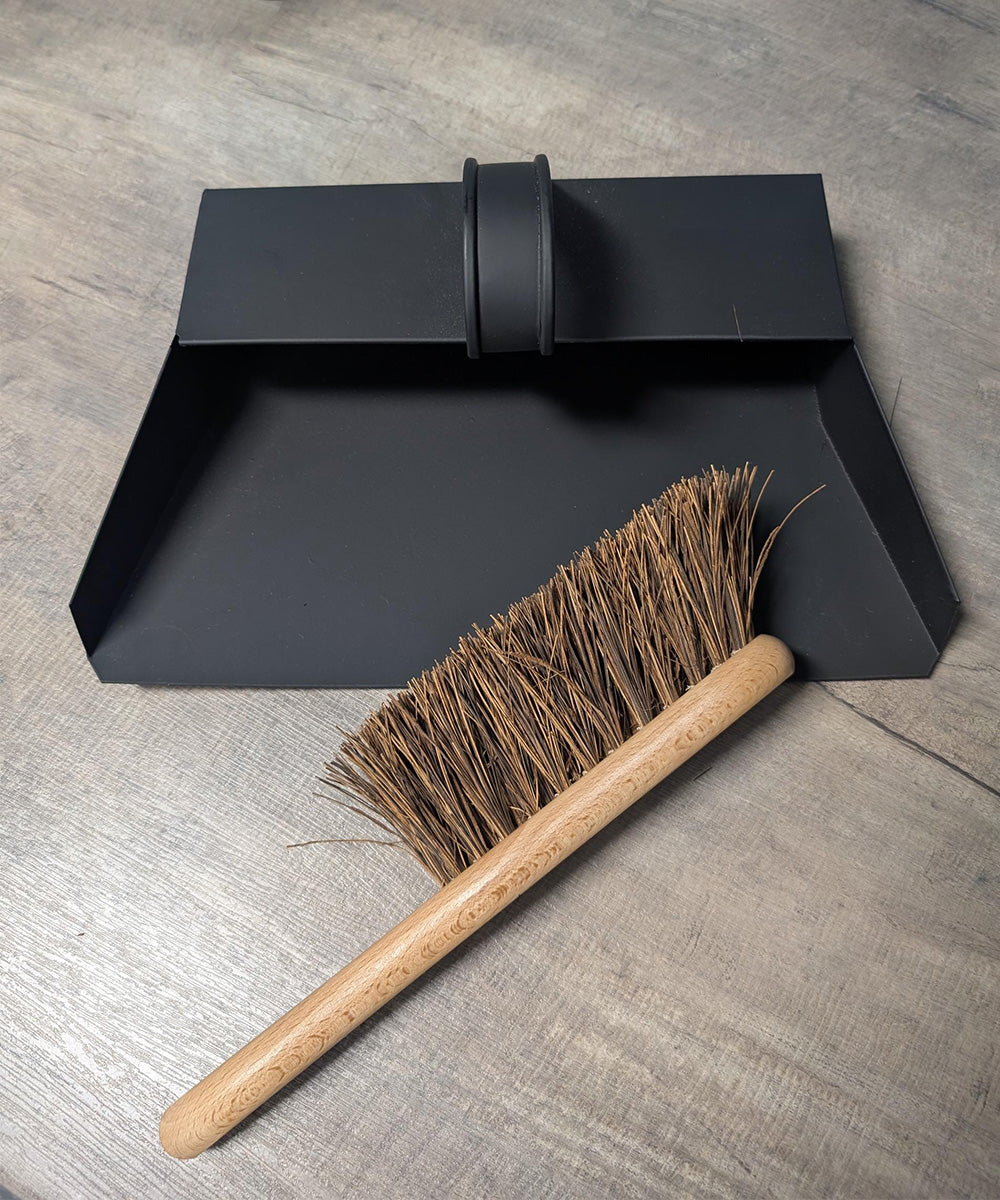 Finest by Hillbrush Dustpan & Bassine Brush Set (Medium Stiff)